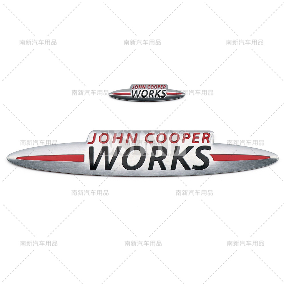 

Стайлинг автомобиля JCW John Cooper Works 3D алюминиевая клейкая Эмблема для багажника Наклейка для тела наклейка для Mini Cooper Clubman