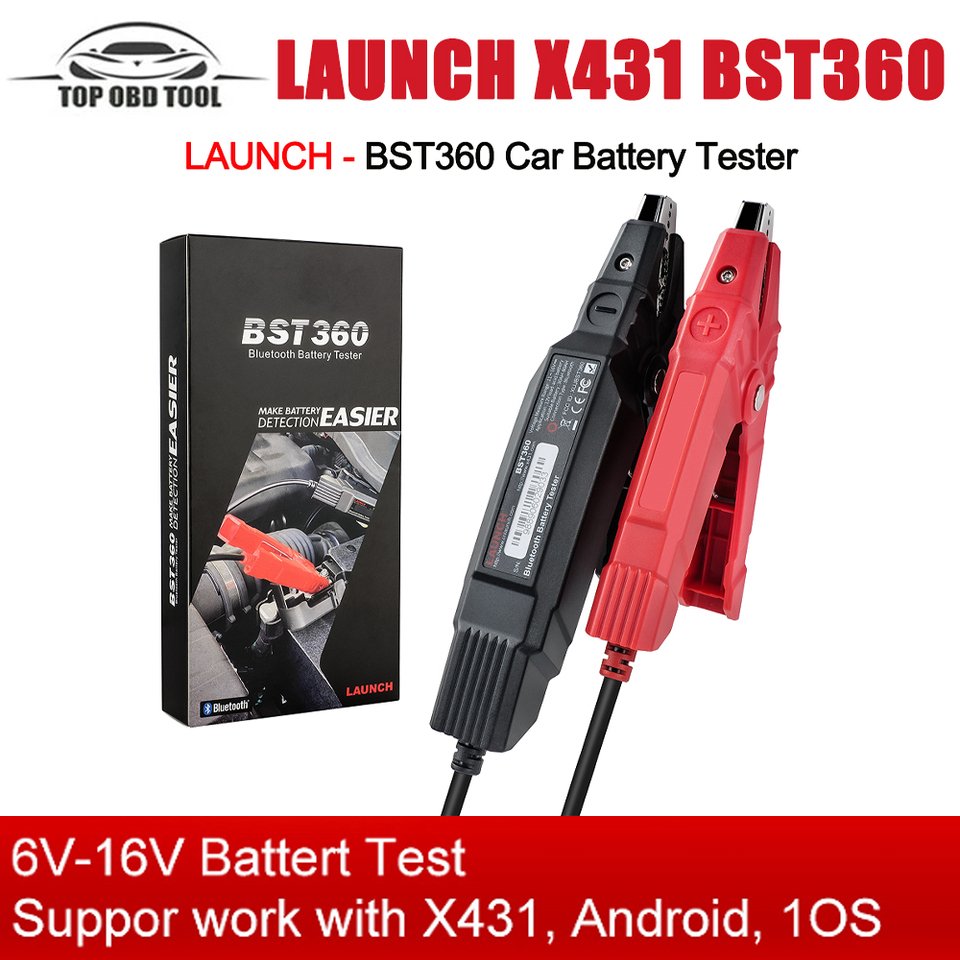 

LAUNCH BST360 Тестер автомобильного аккумулятора Анализ 6V12V 2000CCA Напряжение Bluetooth-соединение, тестер аккумулятораbst360 запуск для X431 V/V+