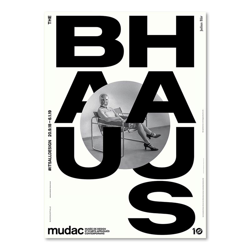 

Черно-белый абстрактный постер Bauhaus