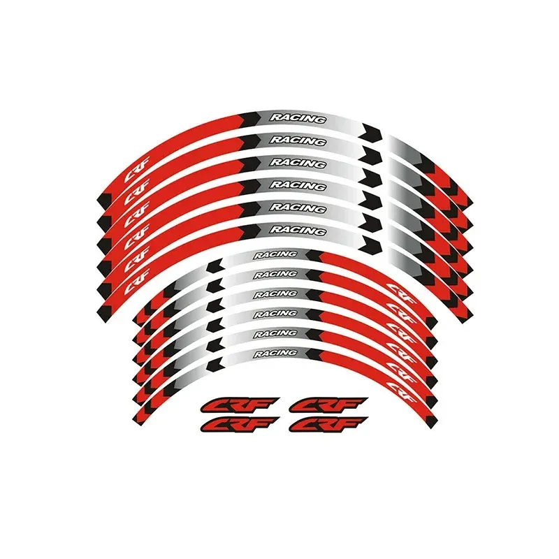 

Светоотражающие наклейки для HONDA CRF450X CRF450R CRF450L CRF450RX 21 дюйм 18 дюймов, аксессуары для мотоциклов, колеса, ступицы, наклейки, Набор светоотражающих полосок