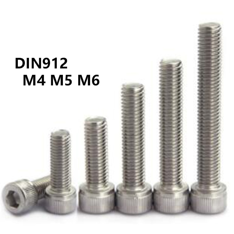 

Болты AXK DIN912 нержавеющая сталь M4 M5 M6 10 шт.
