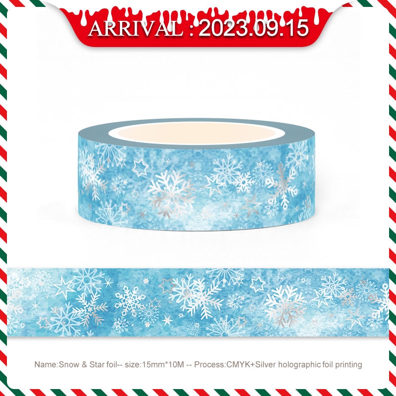

Серебряная декоративная лента GREATHOPE WASHI TAPE 10 м