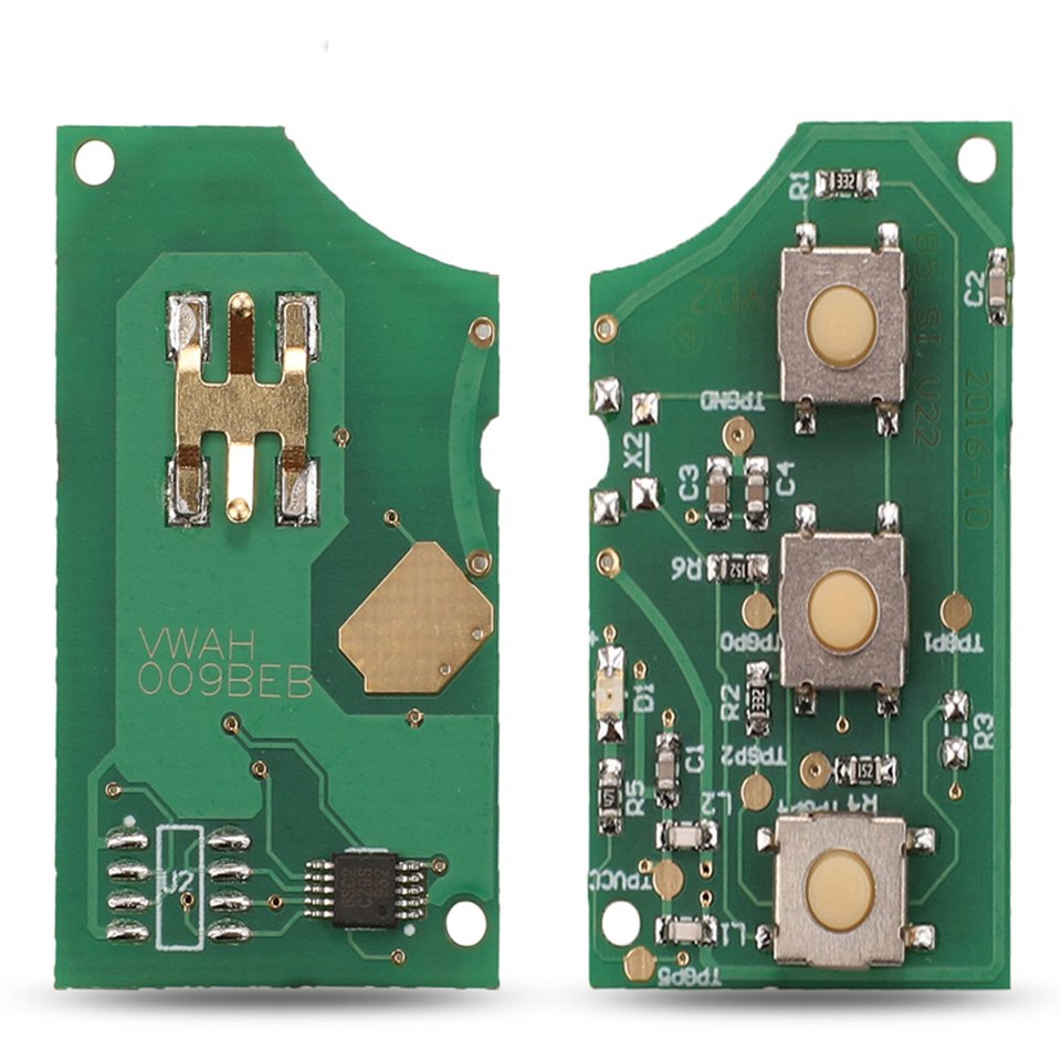 

jingyuqin Флип Key Shell для VW Golf Passat Polo Jetta Touran Bora Sharan 1J0959753AH, 1K0959753G, 1K0959753G 433mhz