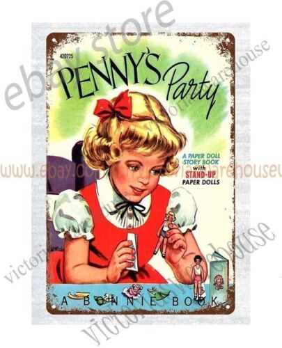 

Металлическая вывеска Penny's Party Paper Dolls