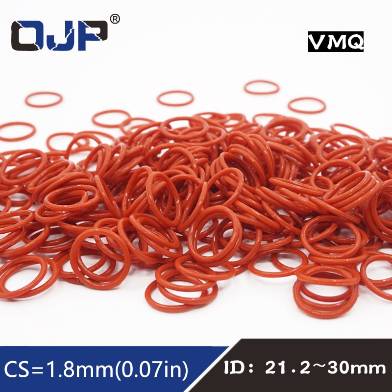 

5 шт./лот Красные силиконовые кольца O-ring OJP