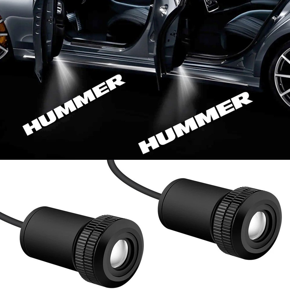 

Лазерная Проекция Логотипа HUMMER На Дверь Автомобиля, Светодиодная Лампа Для HUMMER HX H3 H2 H1, Декор Для Тюнинга Автомобиля