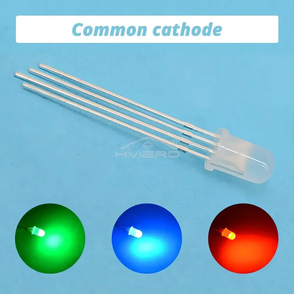 

HVIERO 5mm RGB трёхцветные светодиоды