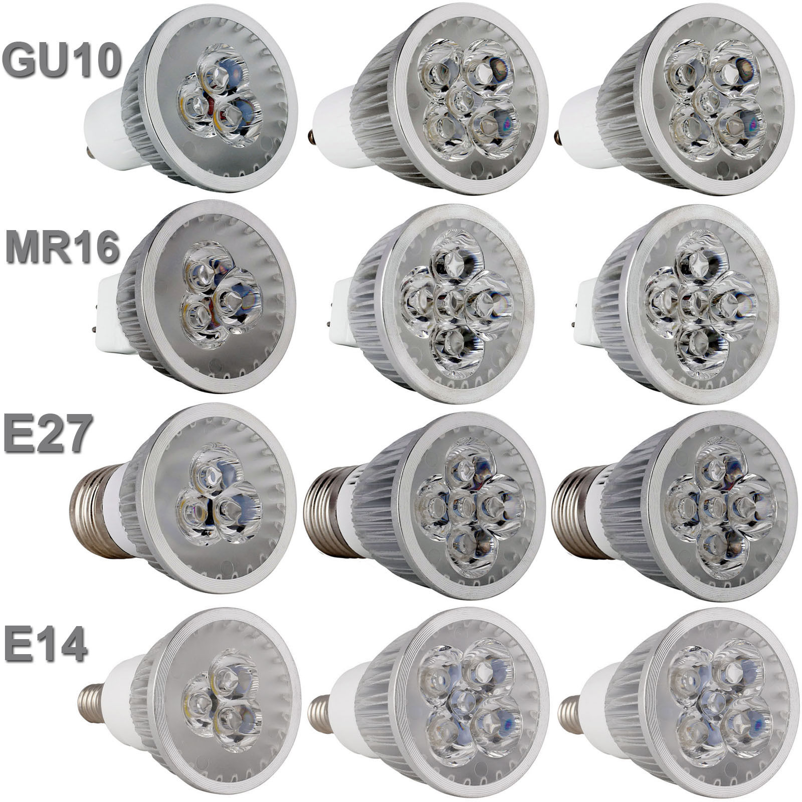

Светодиодная лампа ERANPO GU10 E27 E14 MR16 9-15Вт