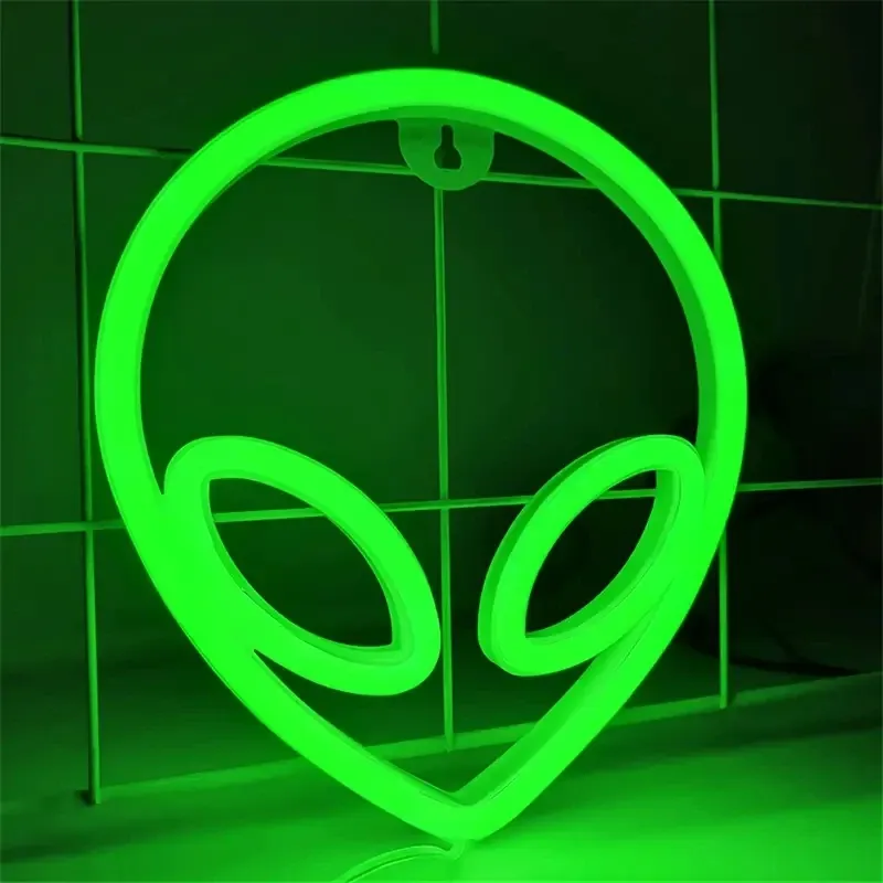 

Зелёный Неоновый Знак Инопланетянина