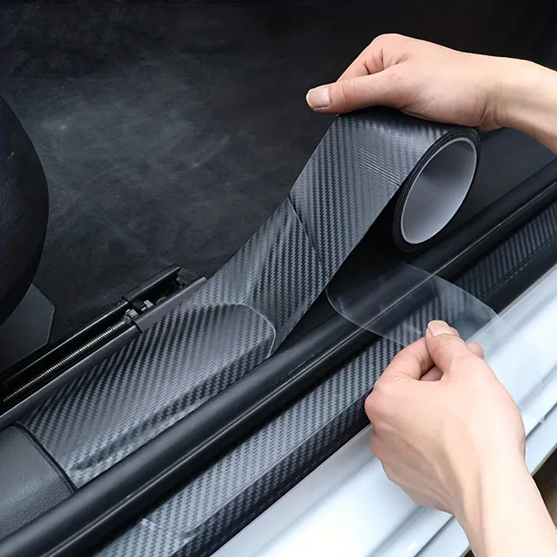 

Карбоновая 3D лента Nano для авто, защитная пленка для дверей и зеркал, водостойкий клейкий фильм, антицарапины, защитная лента DIY, автомобильный аксессуар, карбоновая декоративная лента, клейкая пленка для автомобиле