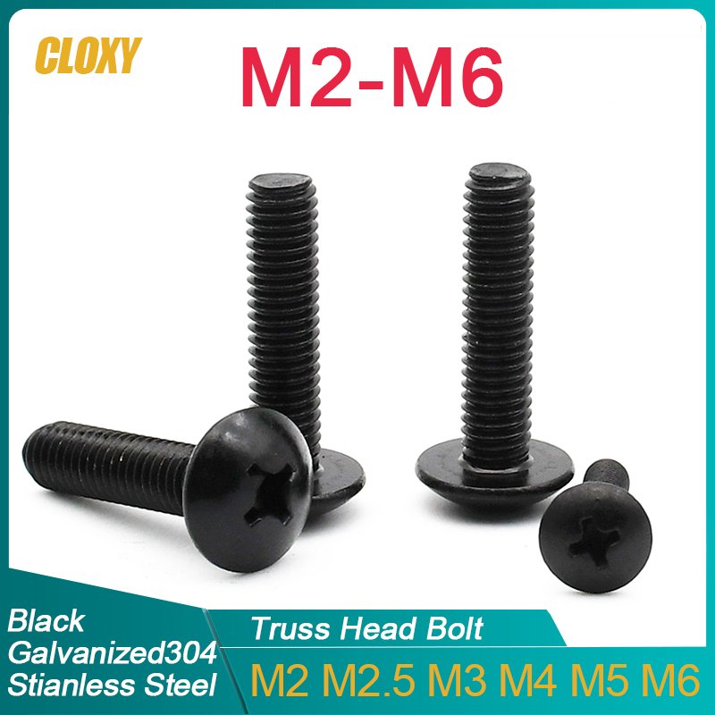 

CLOXY Болты из нержавеющей стали M2-M6 черного цвета 4-80мм