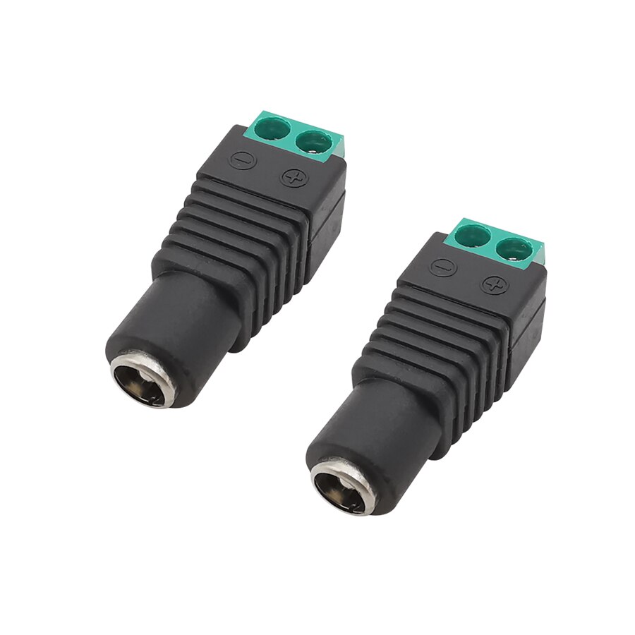 

2 шт. 12 В 2,5x5,5 мм Штекерный разъем питания постоянного тока, соединитель с винтовым замком, провод постоянного тока, переходник для розетки