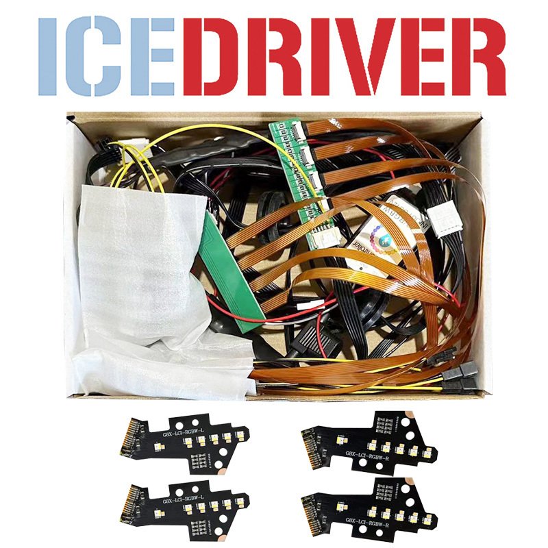 

ICEDRIVER Дневные ходовые огни RGBW желтые для BMW G80 G82 LCI M3 M4 CSL