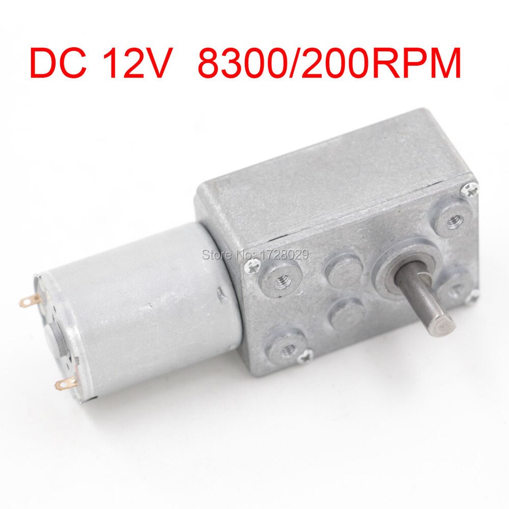 

JSX40-370 12V квадратный скоростной двигатель постоянного тока с червячным Редуктором 8300/200 об/мин