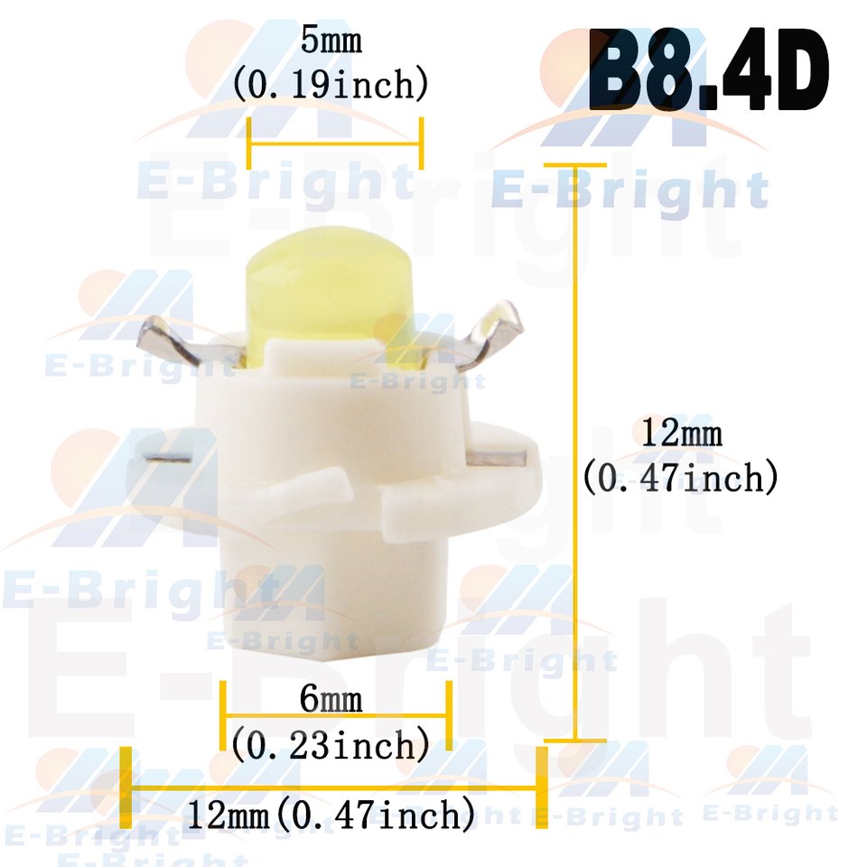 

B8.3D B8.4D B8.5D 10 шт. 12 В COB светодиодные лампы для автомобиля, мотоцикла, интерьер приборной панели, индикаторные лампы для чтения, белый, красный, синий, янтарный