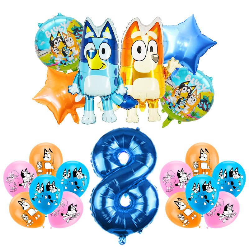 

Голубой латексный шар Bluey
