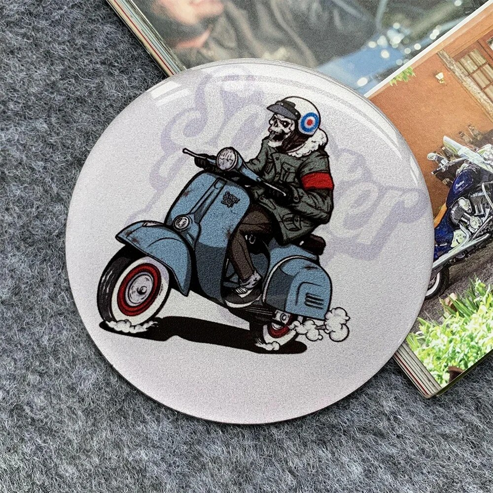 

Магнитные наклейки 3D эмблема наклейки на корпус Мотоцикла скутера для Vespa 300 Gts аксессуары PX Sprint Primavera LX 125 50 специальные