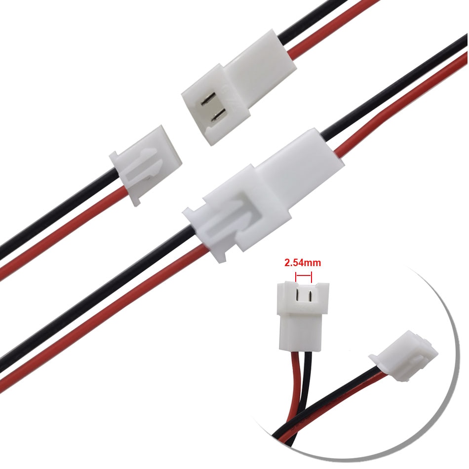 

JST-PH 2.0 разъем кабельный 2-контактный 10 см