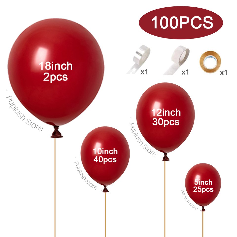

Комплект разноцветных латексных шаров MicroPlush 100 шт.