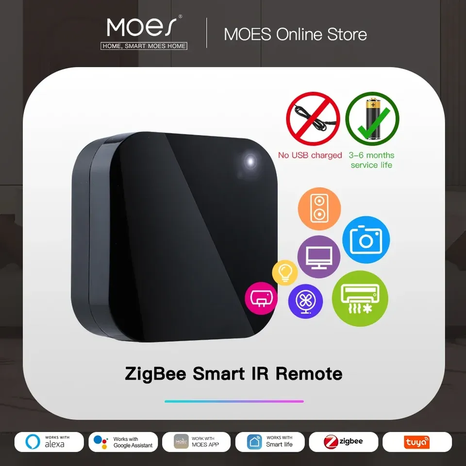 

MOES Tuya ZigBee Умный ИК-пульт дистанционного управления
