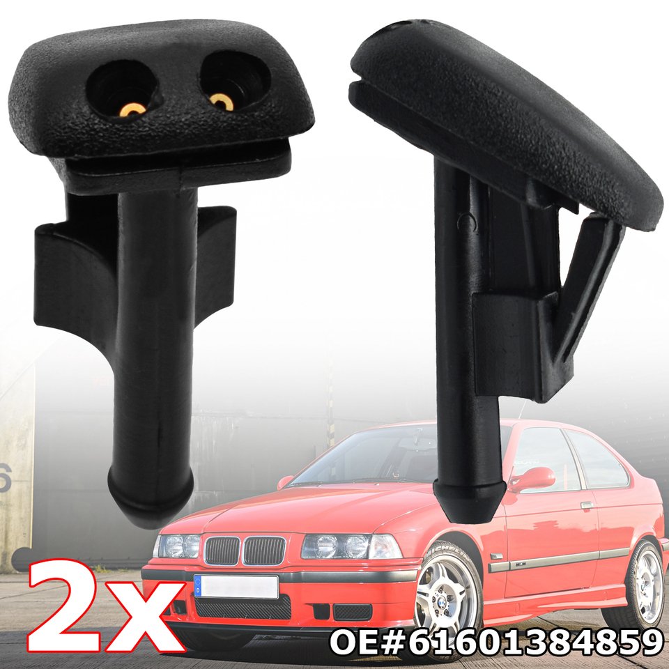 

2 шт. передняя насадка для омывателя лобового стекла для BMW E36 318i 318is 318ti 323i 323is 325i 325is 328i 328is 61601384859