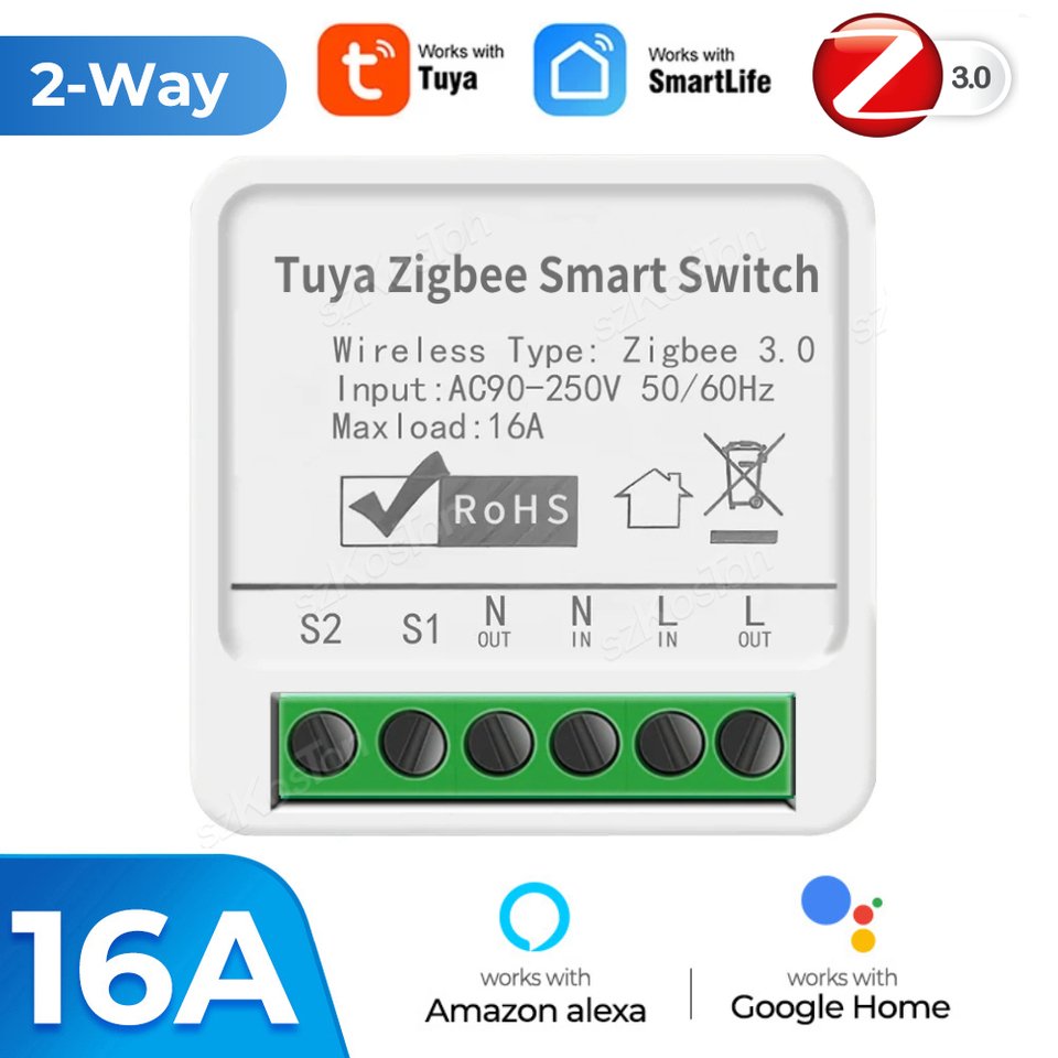 

Переключатель SZKOSTON Tuya Zigbee 16А