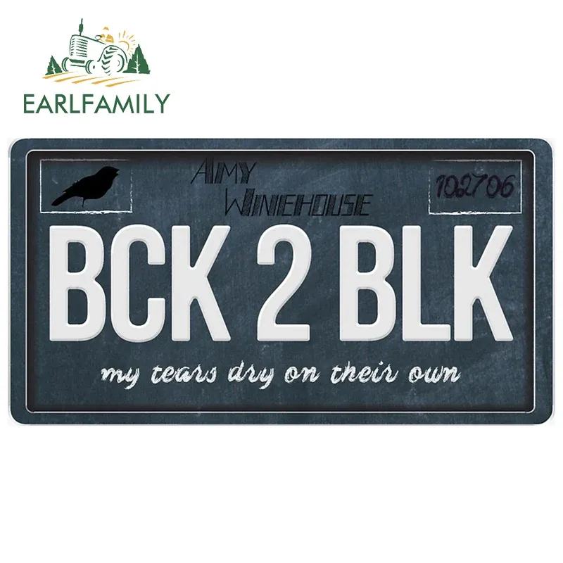 

EARLFAMILY 13 см x 6,8 см для Black Amy Winehouse License Автомобильные наклейки Кемпер JDM Наклейки Водонепроницаемый бампер Багажник Стайлинг автомобиля