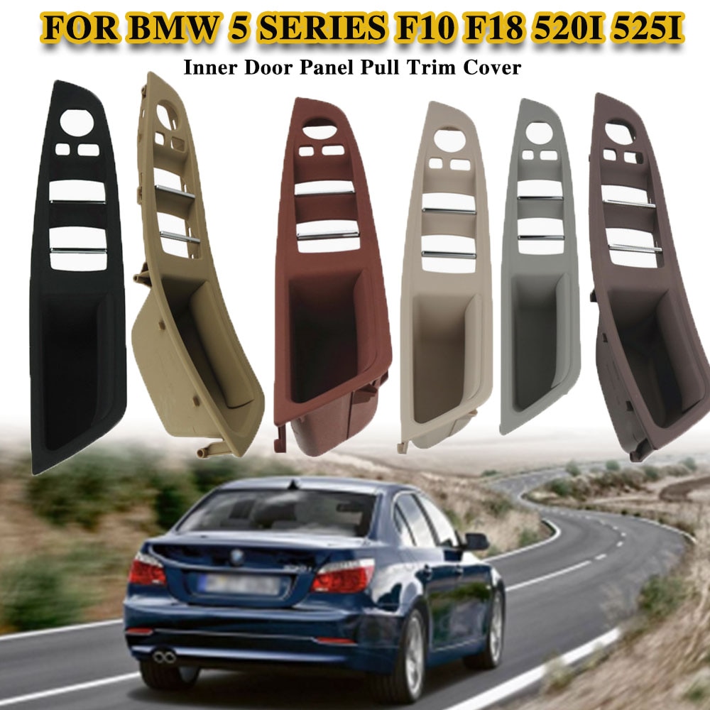 

Для BMW 5 серии F10 F11 левый руль LHD 2010-2016 качество внутренняя дверная ручка автомобиля панель Натяжная отделка крышка 51417225873