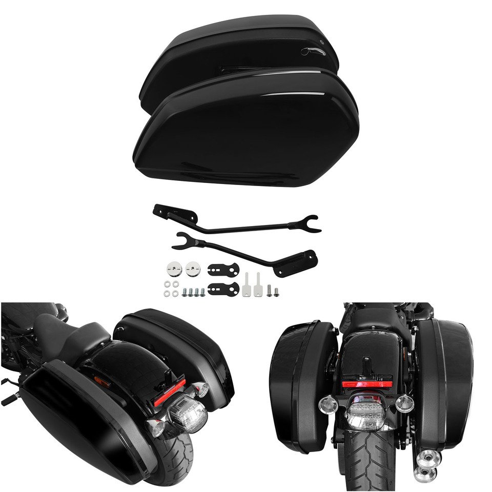 

Глянцевые черные седельные сумки для Harley Softail Low Rider ST FXLRST 2022-2024 2023, багажник для мотоцикла, багажник