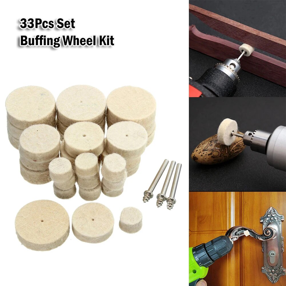 

Шлифовальные головки из фетра для Dremel 33 шт