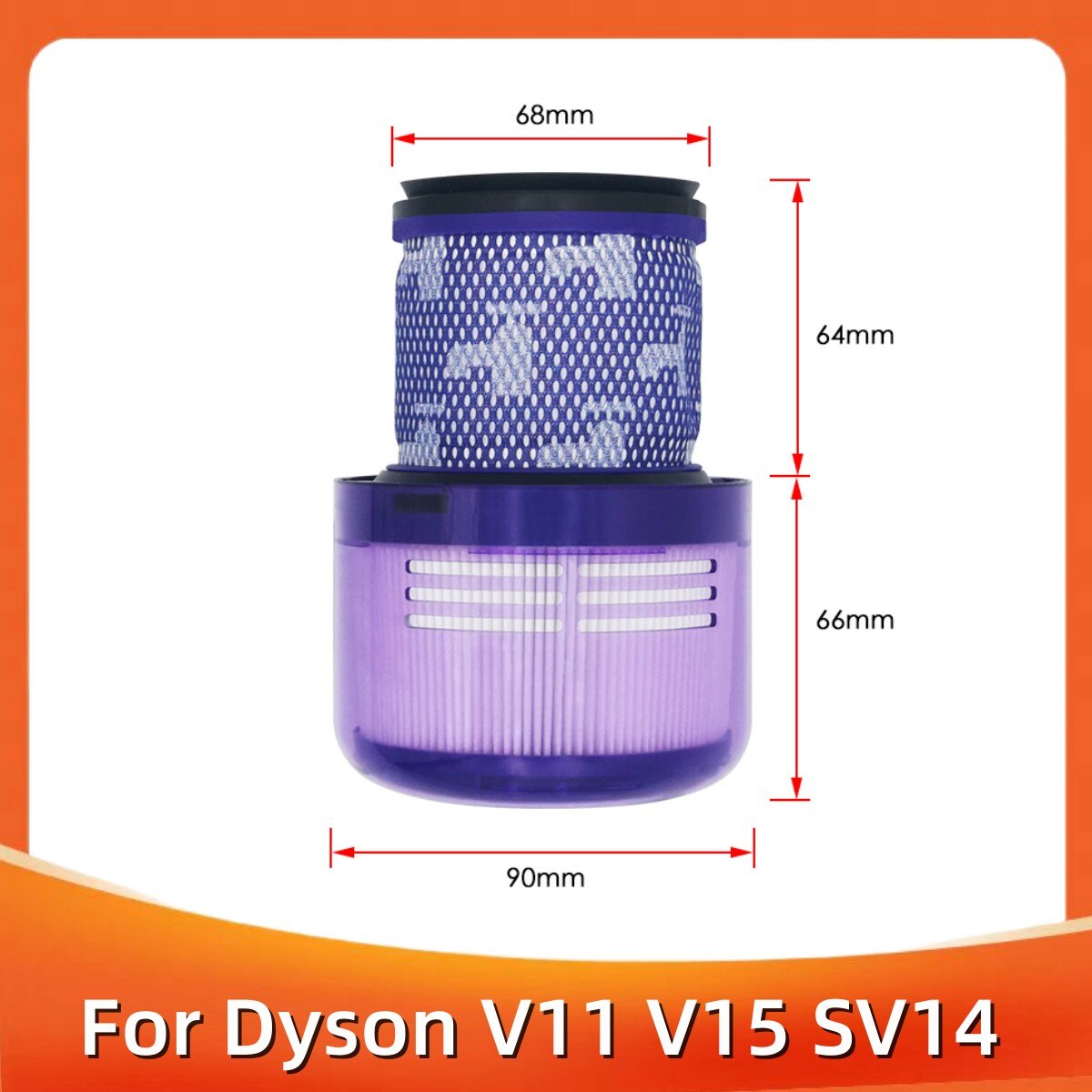 

Сменная деталь для Dyson V11 V15 SV14, моющийся беспроводной фильтр Hepa Запчасти для пылесоса