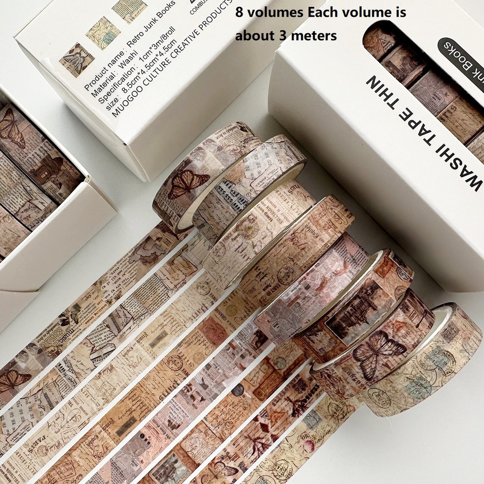 

Набор из 8 рулонов washi лент