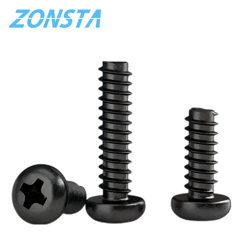 

Винты самонарезающие ZONSANTA черные из углеродистой стали M1-M5