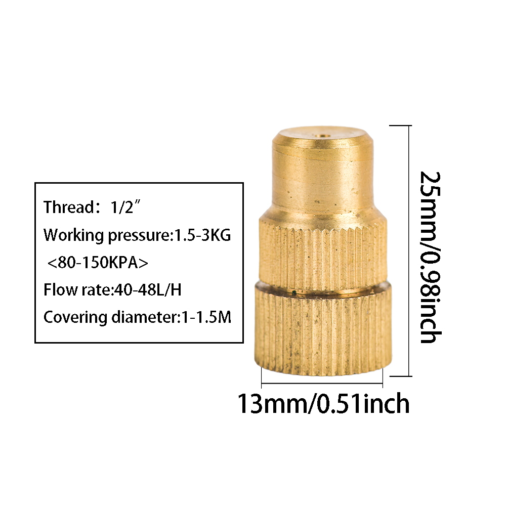 

Латунный спринклер для сада 1/4" 1/2"