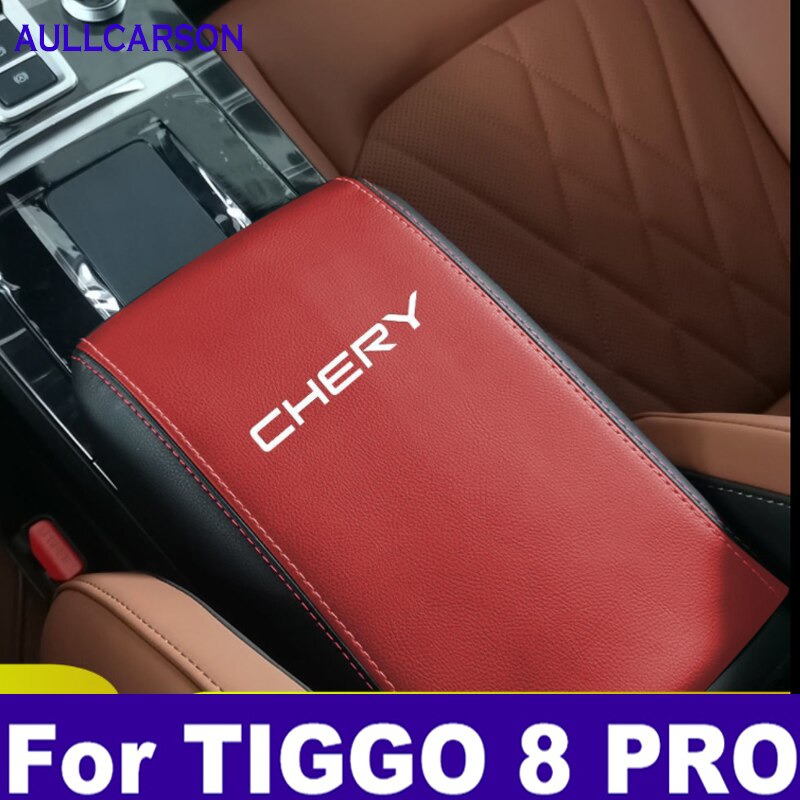 

Для Chery Tiggo 8 Pro 2021 2022 2023 центральный подлокотник для автомобиля коробка с микрофиброй кожаная отделка чехол макс. аксессуары