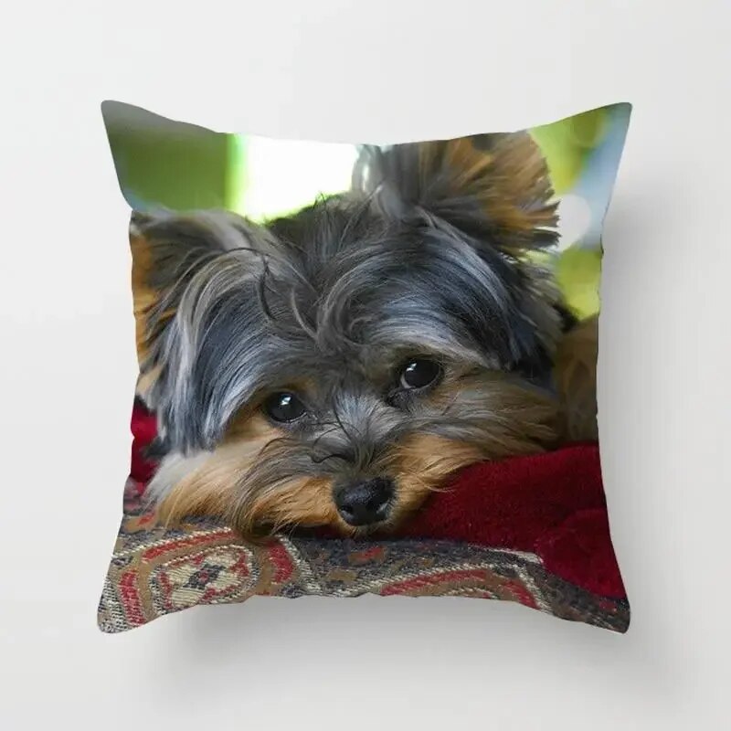 

Наволочка с собакой Yorkie BICHON 40x40 см