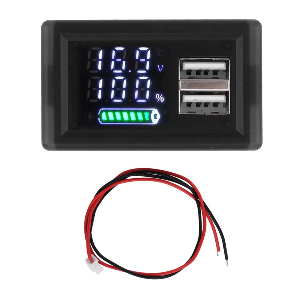 

Aideepen Цифровой вольтметр DC 9-24V