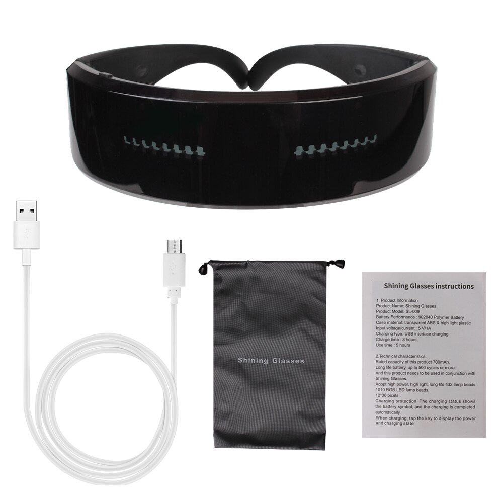 

Светящиеся Bluetooth очки