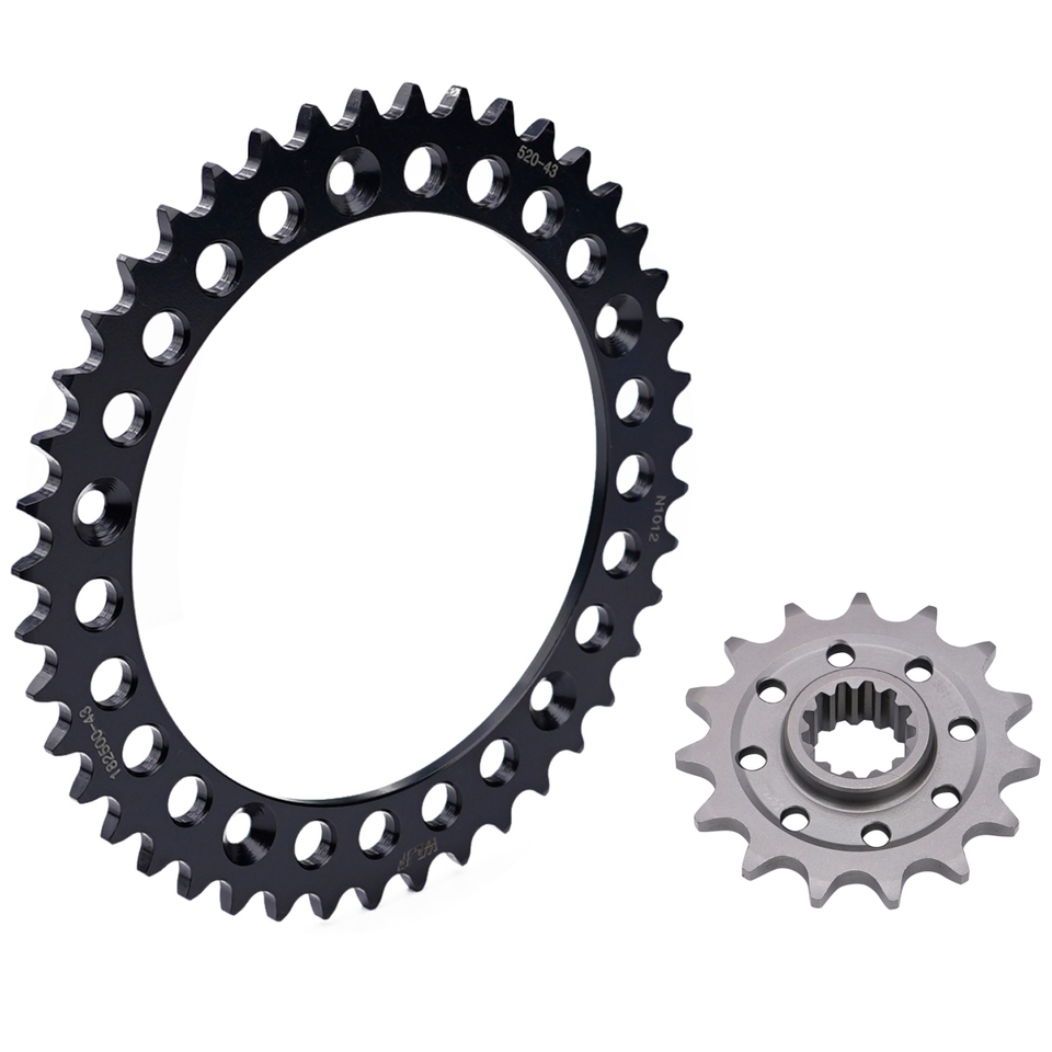 

Передняя Задняя звездочка для мотоцикла Voge DS525 X Valico 520, 15T 43T, 2024
