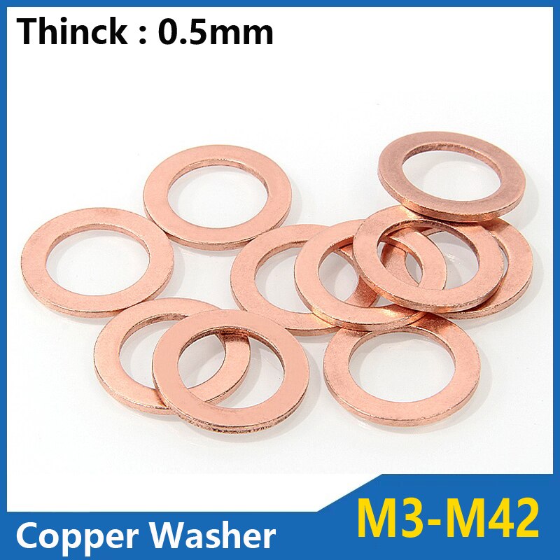 

Медные шайбы LS454 0,5 мм М3-M42