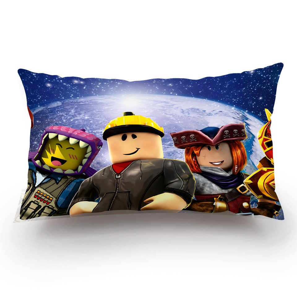 

Наволочки HOT-3D-GAME-R-ROBLOXES, мультяшный диван, декоративный домашний двусторонний принт, короткий плюшевый милый чехол для подушки