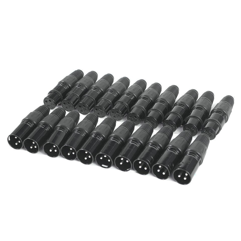 

XLR 3-контактные микрофонные аудиокабеля, 10 пар