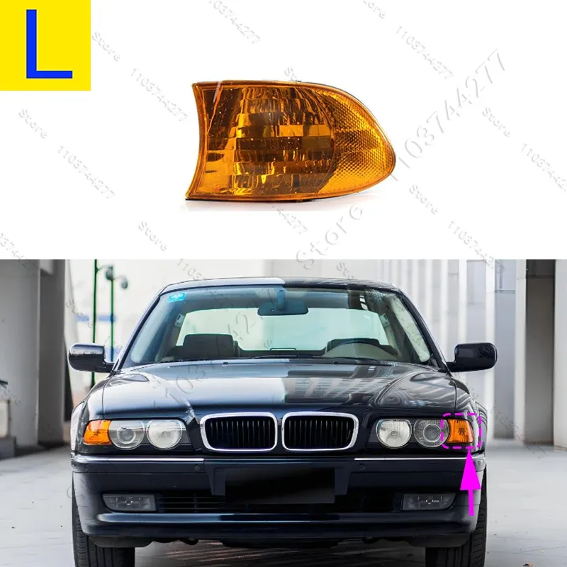 

Для 1995-2001 E38 BMW 740i 740iL 740iLP 750iL передние указатели поворота, угловые фонари, парковочные фонари (без ламп) 63138379107 63138379108