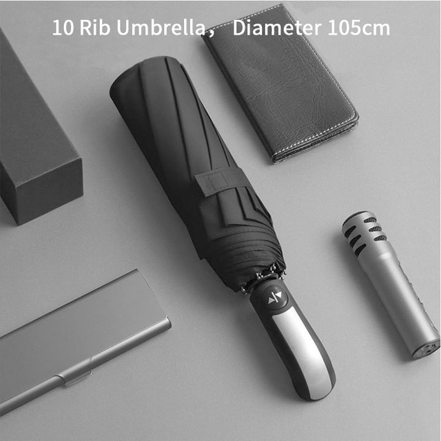 

Автоматический складной зонт Xiaomi черный 105 см