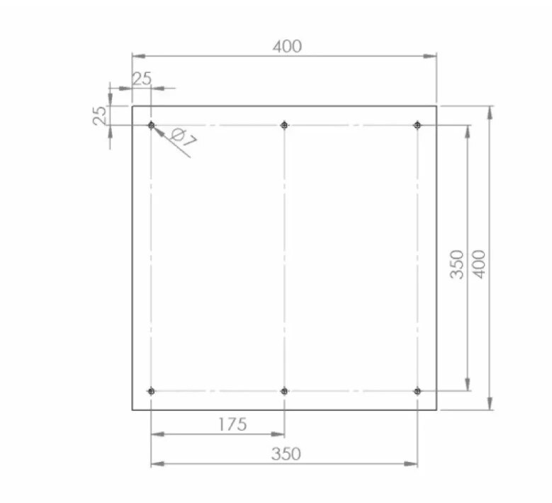 

Силиконовый нагревательный коврик Tronxy X5SA-400 400x400 мм