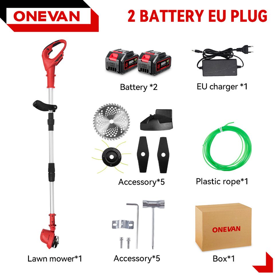 

Аккумуляторная бесщеточная газонокосилка ONEVAN
