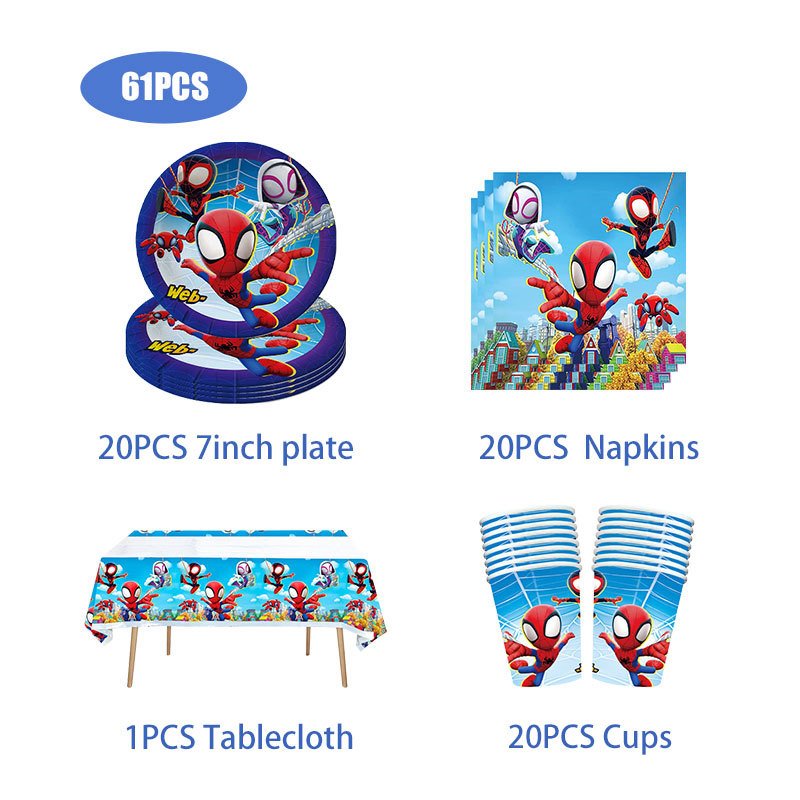 

Одноразовый набор посуды Spidey And His Amazing Friends MINISO