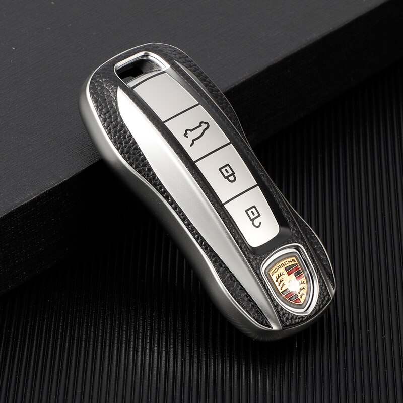 

Для Porsche Panamera Cayenne 971 911 9YA Macan Boxste ТПУ автомобильный пульт дистанционного управления Smart 3 чехол для ключей с кнопками ticve Чехол держатель брелок