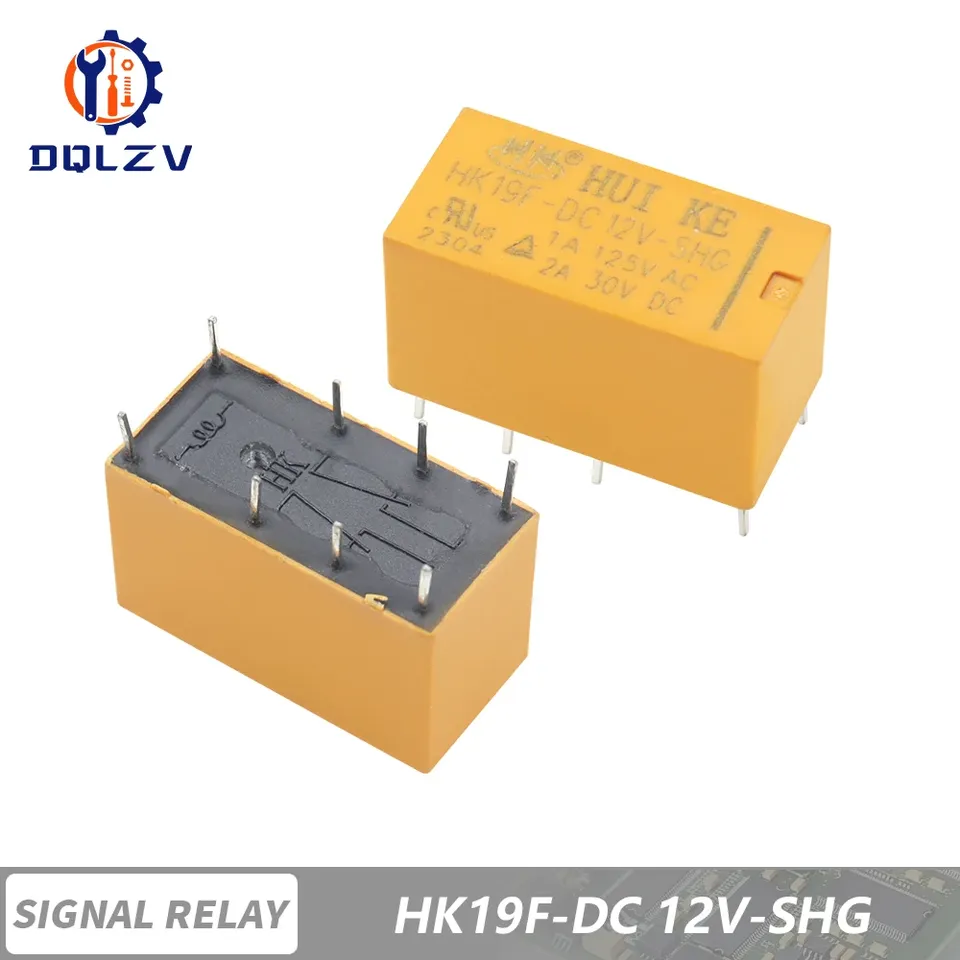 

Реле стандартной яркости, Φ HK19F 3V 5V 9V 12V 24V 8PIN 2A реле