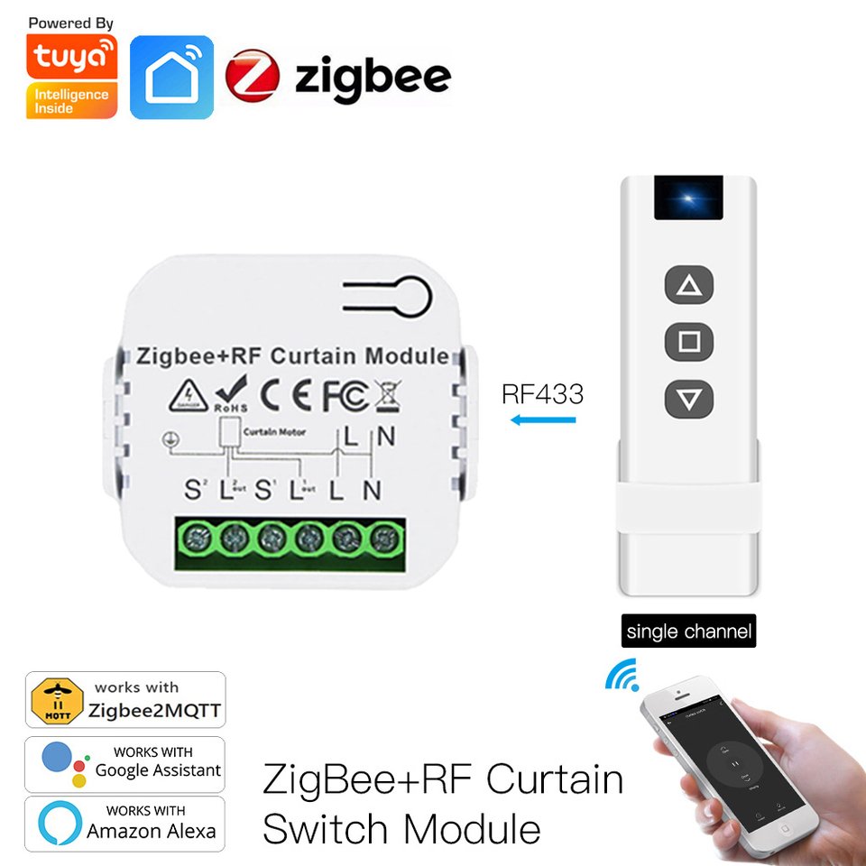

RYRA Модуль переключателя штор Tuya Smart ZigBee